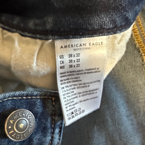 American Eagle Outfitters Airflex Athletic Skinny Jeans. 38x32 - Picture 3 of 5